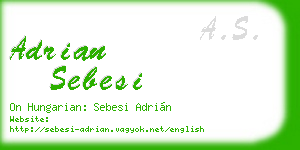 adrian sebesi business card